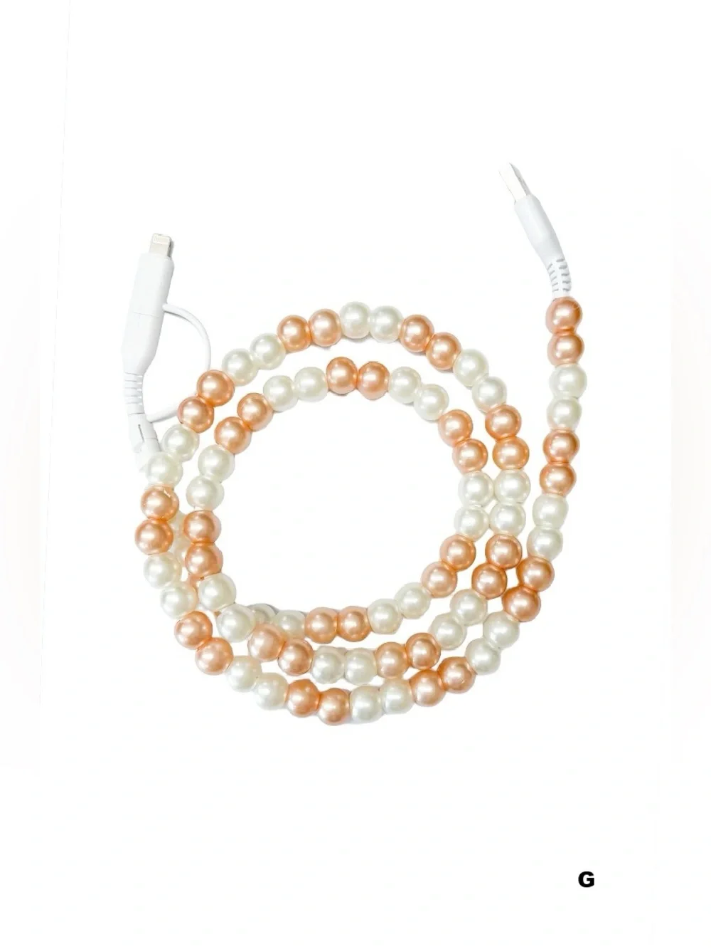 TIK TOK BEADED DUAL USB FAST CHARGING CABLE